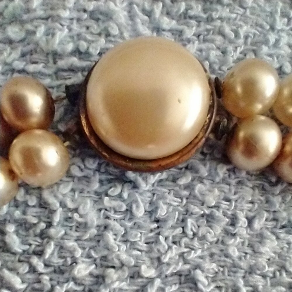 1940s Unsigned Haskell Or Robert Faux Pearl Blue … - image 6